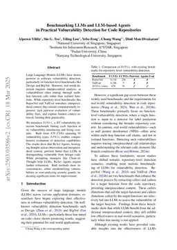 Benchmarking LLMs and LLM-based Agents in Practical Vulnerability Detection for Code Repositories