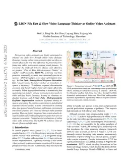 LION-FS: Fast & Slow Video-Language Thinker as Online Video Assistant