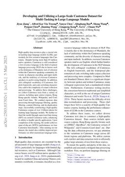 Developing and Utilizing a Large-Scale Cantonese Dataset for Multi-Tasking in Large Language Models