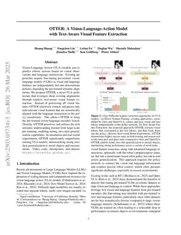 OTTER: A Vision-Language-Action Model with Text-Aware Visual Feature Extraction