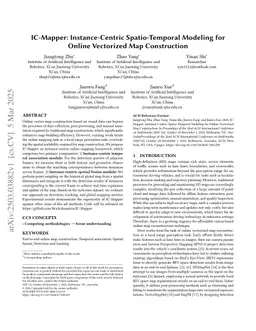 IC-Mapper: Instance-Centric Spatio-Temporal Modeling for Online Vectorized Map Construction