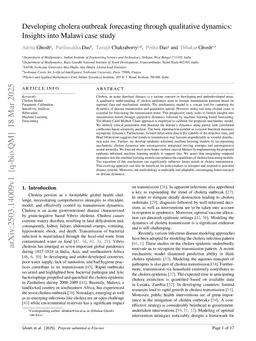 Developing cholera outbreak forecasting through qualitative dynamics: Insights into Malawi case study