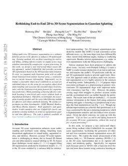 Rethinking End-to-End 2D to 3D Scene Segmentation in Gaussian Splatting