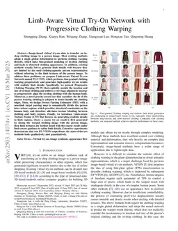 Limb-Aware Virtual Try-On Network with Progressive Clothing Warping