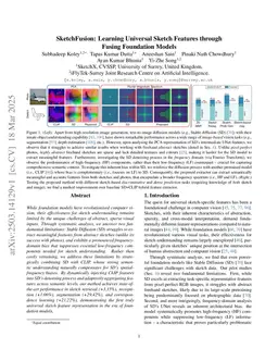 SketchFusion: Learning Universal Sketch Features through Fusing Foundation Models