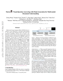 Marten: Visual Question Answering with Mask Generation for Multi-modal Document Understanding