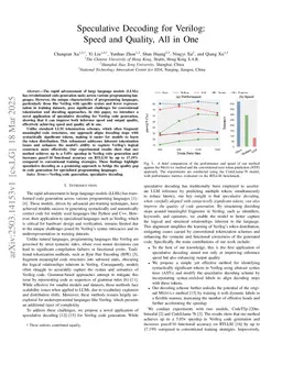 Speculative Decoding for Verilog: Speed and Quality, All in One