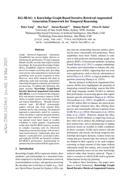 Beyond Single Pass, Looping Through Time: KG-IRAG with Iterative Knowledge Retrieval