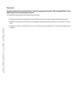 Towards a Barrier-free GeoQA Portal: Natural Language Interaction with Geospatial Data Using Multi-Agent LLMs and Semantic Search