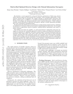 End-to-End Optimal Detector Design with Mutual Information Surrogates