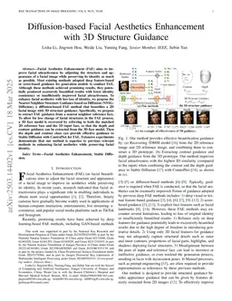 Diffusion-based Facial Aesthetics Enhancement with 3D Structure Guidance