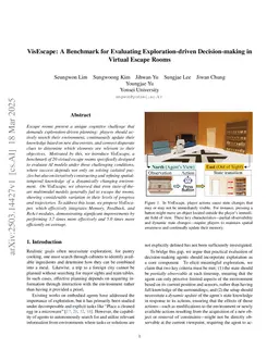 VisEscape: A Benchmark for Evaluating Exploration-driven Decision-making in Virtual Escape Rooms