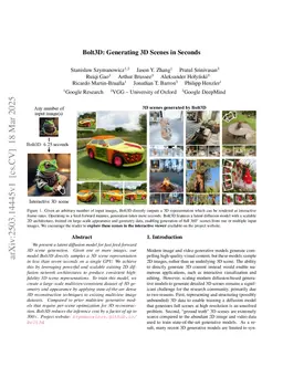 Bolt3D: Generating 3D Scenes in Seconds