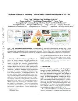 Creation-MMBench: Assessing Context-Aware Creative Intelligence in MLLM