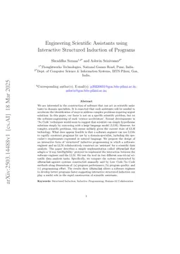 Engineering Systems for Data Analysis Using Interactive Structured Inductive Programming
