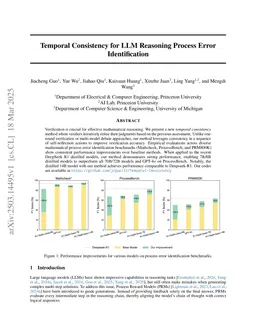 Temporal Consistency for LLM Reasoning Process Error Identification