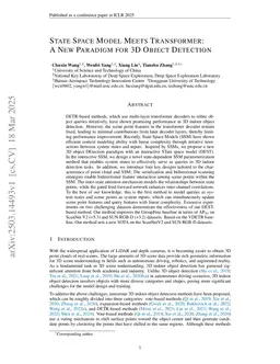 State Space Model Meets Transformer: A New Paradigm for 3D Object Detection