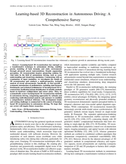 Learning-based 3D Reconstruction in Autonomous Driving: A Comprehensive Survey