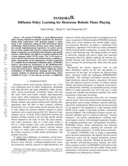 PANDORA: Diffusion Policy Learning for Dexterous Robotic Piano Playing