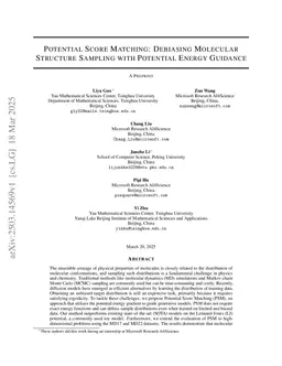 Potential Score Matching: Debiasing Molecular Structure Sampling with Potential Energy Guidance