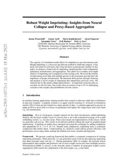 Robust Weight Imprinting: Insights from Neural Collapse and Proxy-Based Aggregation