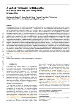 A Unified Framework for Robots that Influence Humans over Long-Term Interaction