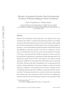 Dynamic Accumulated Attention Map for Interpreting Evolution of Decision-Making in Vision Transformer