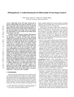 DPImageBench: A Unified Benchmark for Differentially Private Image Synthesis