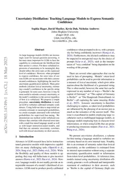 Uncertainty Distillation: Teaching Language Models to Express Semantic Confidence