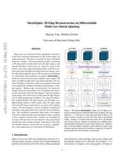 SketchSplat: 3D Edge Reconstruction via Differentiable Multi-view Sketch Splatting