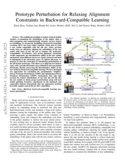 Prototype Perturbation for Relaxing Alignment Constraints in Backward-Compatible Learning