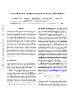 Temporal-Consistent Video Restoration with Pre-trained Diffusion Models
