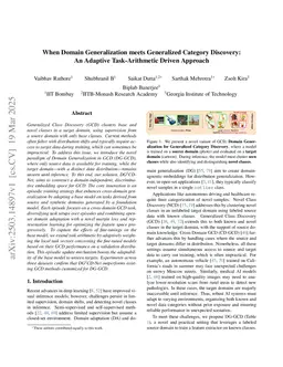 When Domain Generalization meets Generalized Category Discovery: An Adaptive Task-Arithmetic Driven Approach