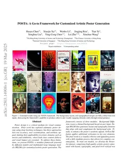 POSTA: A Go-to Framework for Customized Artistic Poster Generation