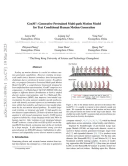 GenM$^3$: Generative Pretrained Multi-path Motion Model for Text Conditional Human Motion Generation