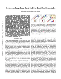 Depth-Aware Range Image-Based Model for Point Cloud Segmentation