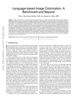 Language-based Image Colorization: A Benchmark and Beyond