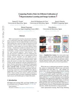 Conjuring Positive Pairs for Efficient Unification of Representation Learning and Image Synthesis