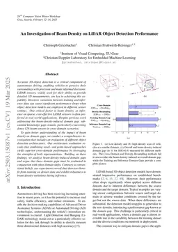 An Investigation of Beam Density on LiDAR Object Detection Performance