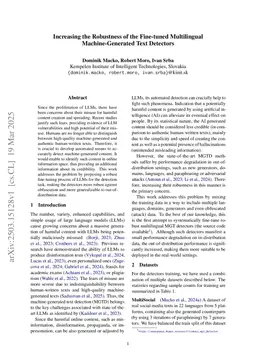 Increasing the Robustness of the Fine-tuned Multilingual Machine-Generated Text Detectors