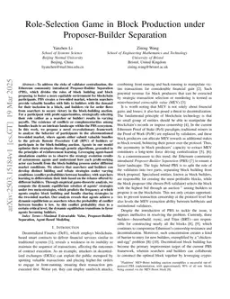 Role-Selection Game in Block Production under Proposer-Builder Separation