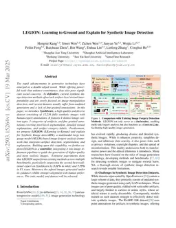 LEGION: Learning to Ground and Explain for Synthetic Image Detection