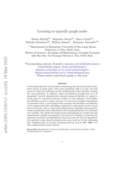 Efficient quantification on large-scale networks