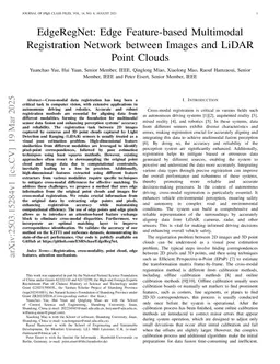 EdgeRegNet: Edge Feature-based Multimodal Registration Network between Images and LiDAR Point Clouds