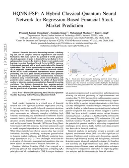 HQNN-FSP: A Hybrid Classical-Quantum Neural Network for Regression-Based Financial Stock Market Prediction