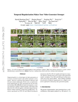 Temporal Regularization Makes Your Video Generator Stronger