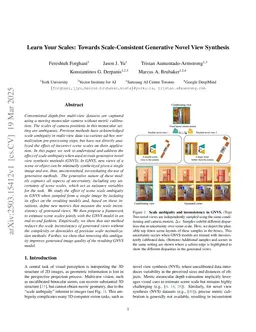 Learn Your Scales: Towards Scale-Consistent Generative Novel View Synthesis