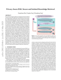 Privacy-Aware RAG: Secure and Isolated Knowledge Retrieval