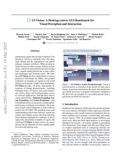 UI-Vision: A Desktop-centric GUI Benchmark for Visual Perception and Interaction