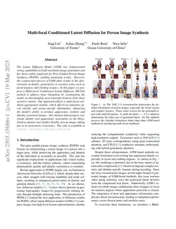 Multi-focal Conditioned Latent Diffusion for Person Image Synthesis